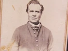 Civil War soldier in Columbus Ohio cdv photograph with a tax stamp