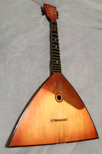 Russian Balalaika Six String Musical Instrument Soviet Vintage USSR