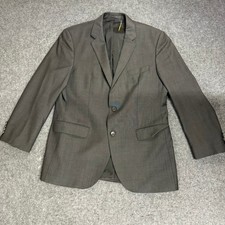 BOSS HUGO BOSS Men's Charcoal Wool Blend Suit Jacket Blazer 40R