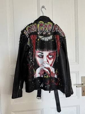 Leather Jacket with Art Work Pulp Fiction - Bild 1 von 4