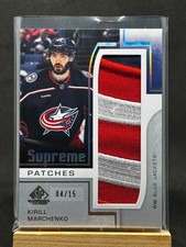 Kirill Marchenko 2024-25 SP Game Used Supreme Patches /15