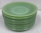 Fire King Jadeite Jadite Green Saucers Set of 12 Setting Table 5.75"