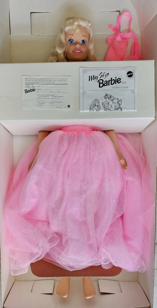 Preços baixos em Bonecas e jogos Barbie 1992 My Size não vintage