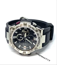 With Box and Manual Casio G SHOCK GST B100 Radio Solar Digital Analog Dial Men s