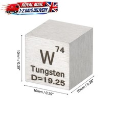10mm Tungsten Cube, High Density Element Metal Cube Unique Collectible