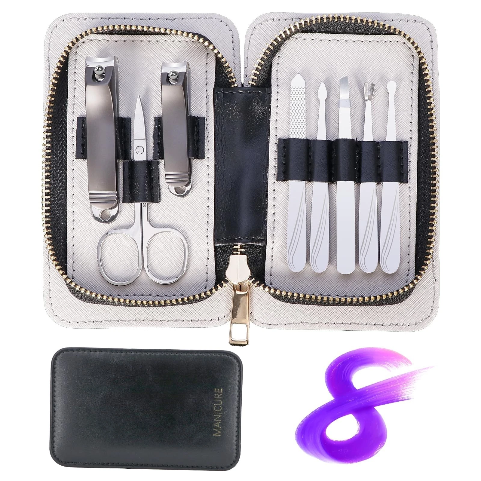 8-in-1 Stainless Steel Manicure Set, Nail Clippers & Grooming Kit for Men & Wome
Opens in a new wind