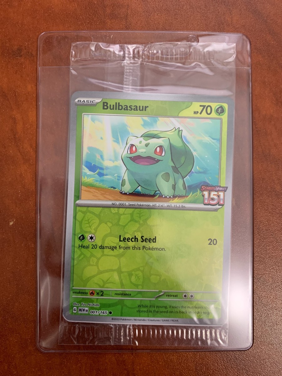 Bulbasaur 001/165 - Best Buy Stamped 151 Promo Reverse Holo Card - SEALED |  eBay