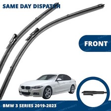 Front Windscreen 24" 19" Flat Aero Wiper Blades Pair for BMW 3 Series 2019-2026