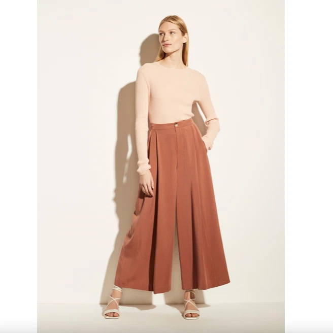Vince pleated culottes sale