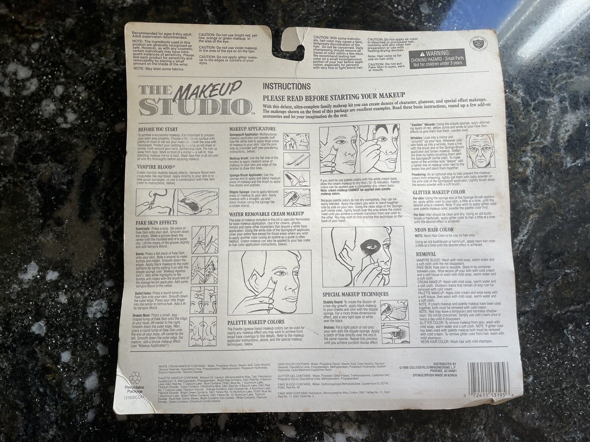VINTAGE HALLOWEEN Makeup Kit (K-MART 1995) SEALED NEW!! | eBay