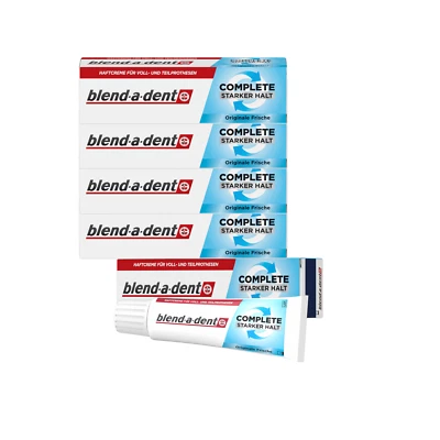 blend-a-dent Complete Frisch Haftcreme Extra Starker Halt & frischer Atem 5x47g