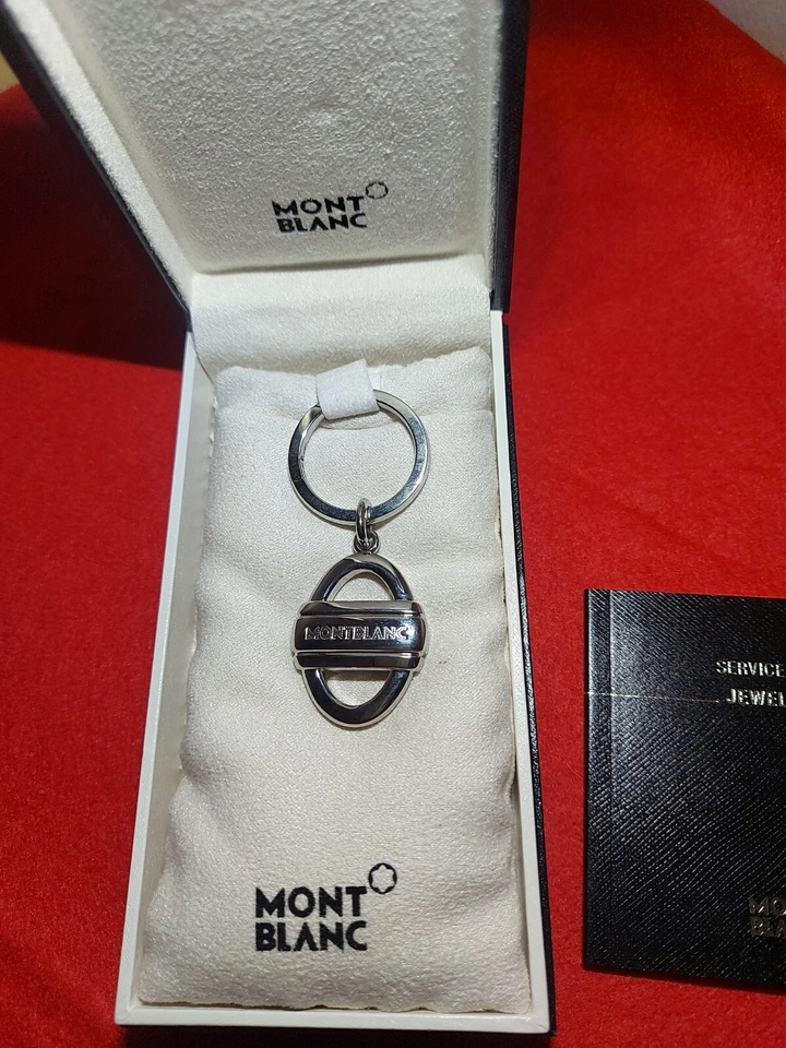 Montblanc Mens Accessories Contemporary Collection Key Ring Steel Chain 105881 - Immagine 2 di 4