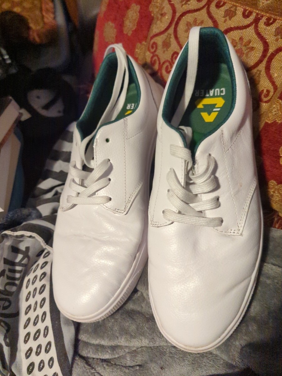 CUATER ゴルフシューズ 4MU189 ホワイト 8.5 CUATER The Wildcard Leather 4MU189 Spikeless Golf Shoes Men