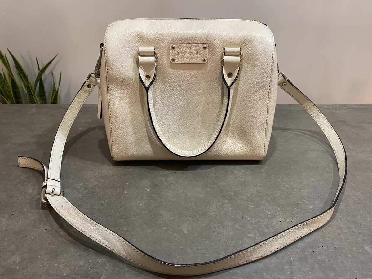 Kate Spade Staci Madison Orange Toss Medium Satchel Crossbody KC698 Cream  Multi - Walmart.com