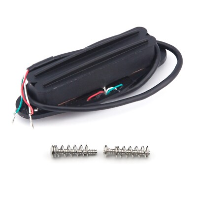 FLEOR Ceramic Humbucker Hot Dual Rails Electric Guitar Full Black Pickup 6-7K