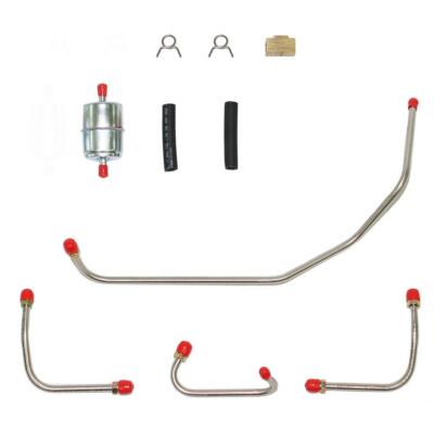 66-74 Mopar B-Body, Holley Dual Feed Set; Stainless