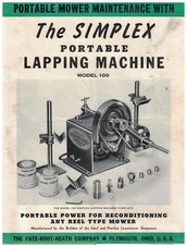 1950s Brochure for Simplex Portable Lapping Machine
