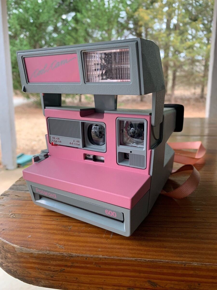 Vintage Polaroid Cool Cam 600 Instant Film Photo Camera Pink Vintage Polaroid Cool Cam 600 Instant Film Photo Camera Pink