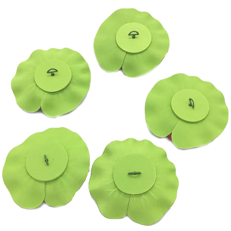 5pcs Artificial Floating Water EVA Lotus Flower Pond Decor Tank Plant