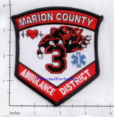 Missouri - Marion County Ambulance District 3 MO Fire Dept Patch