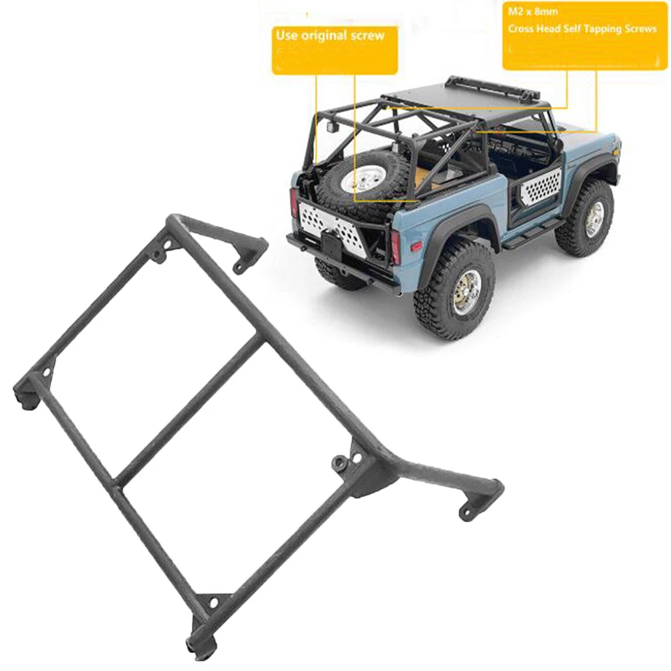 Axle Plate Bar TUBE Bumper Cab Seat Roll Cage Light for SCX10 III BRONCO RC Car - Image 3 of 4