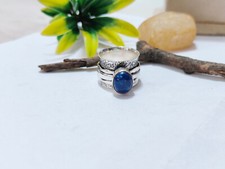 Lapis Lazuli Spinner Ring Handmade thumb Band Ring Gift Ring Size 7 T126