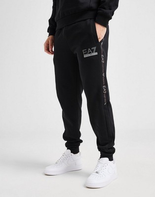 EA7 Emporio Armani Men's Tape Logo Premium Joggers Black | eBay