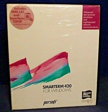 Rare Vintage Software PERSOFT SMARTERM 420 For Windows Factory Sealed NOS