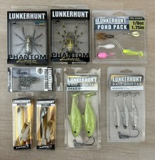 8 Assorted Lunkehunt Lures, Spiders, Walkers, Bait shifters, Frog, Pond Pack