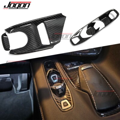 Carbon Console Center Gear Selector Overlay Trim For Corvette C8 HTC Z51 Z06 20+