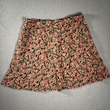 Sag Harbor Women's Size L 90s Floral Skirt Earth Tones Forest Fairy Grunge Boho