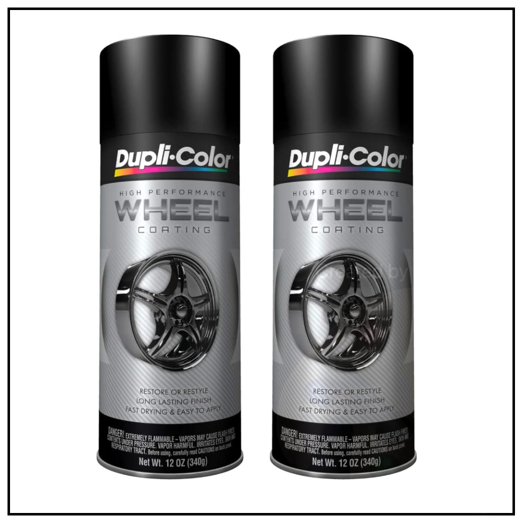 Dupli-Color Wheels Black Spray Paint Rims Steel Metal Aluminum Plastic ...