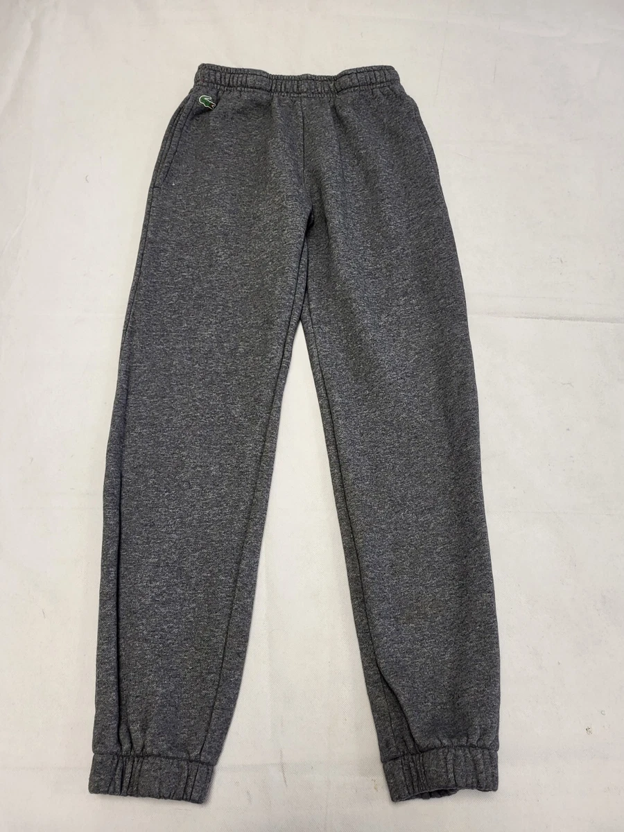 UU778 BOYS LACOSTE GREY DRAWSTRING SPORTS TRACKSUIT BOTTOMS 12 YEARS W26 L27