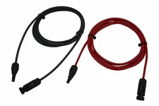 TEMCo 10 AWG Solar Panel Extension MC4 PV Cable - 10 Ft Black + 10 Ft Red USA
