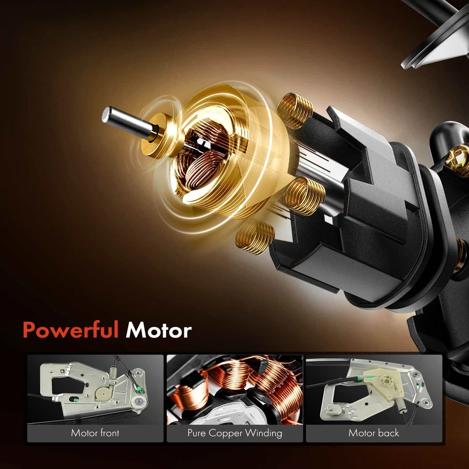 Regulador de ventana eléctrica para BMW E39 525i 528i 530i 540i M5 lado del conductor delantero izquierdo Foto 3 de 4