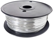 Gray 1000 Foot, 24 Gauge Solid Hook Up Wire (Tinned Copper)