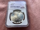1925 Peace Silver Dollar NGC MS-65 Strong Strike