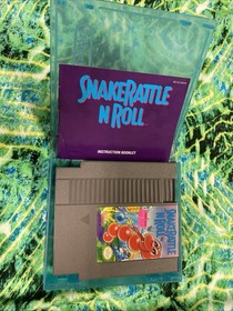 Snake Rattle 'n' Roll for Nintendo NES - Cartridge And Instruction Booklet