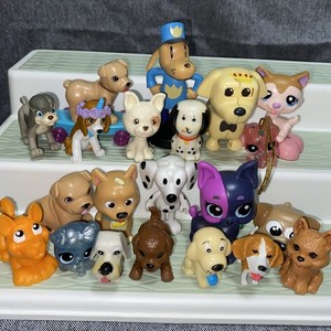 Junk Drawer Toy Lot - 20 Little Puppy Dog Toys Figures