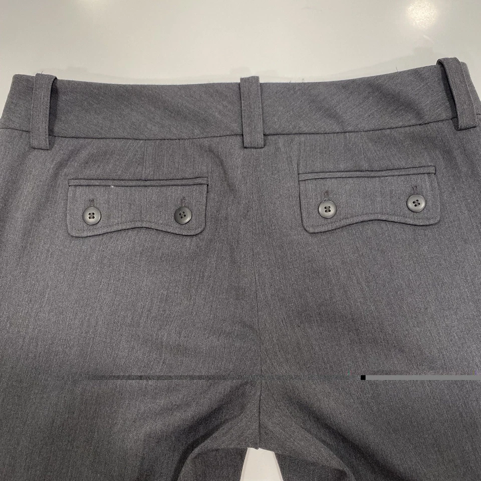 Simply Vera Vera Wang Women Charcoal Gray Dress Pants Size 6 - Image 3 of 4