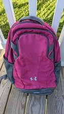 Pink Under Armour Hustle Storm Backpack