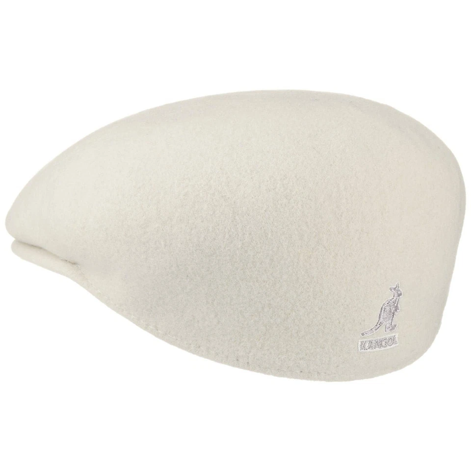 KANGOL ® ORIGINAL 504 CAP FLATCAP SCHIEBERMÜTZE MÜTZE KAPPE WOLLE WEISS NEU - Bild 3 von 4