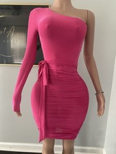 Fashion Nova Women's Pink Purple Long Gown Dress Size XS