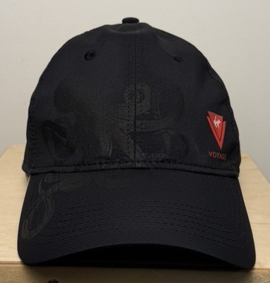 Virgin Atlantic Airlines Hat Black Red Plane Dad Cap Ahead Octopus Vintage
