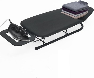 Rainberg Tischbügelbrett, klein faltbares Design, Bezug aus 100% Baumwolle,