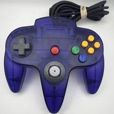 Nintendo N64 Grape Purple Controller Upgraded Hall Effect Joystick!!!!