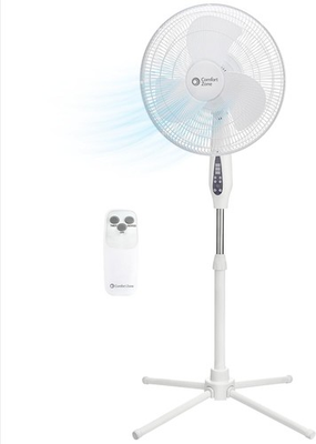 #ad Comfort Zone Pedestal Fan with Remote Black $44.67