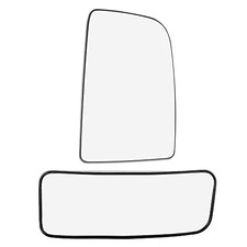 Car Rearview Mirror Glass Replacement with Backing Plate Heated Right