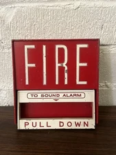 Vintage Fire-Lite Fire Alarm Box BG6 Pull Station