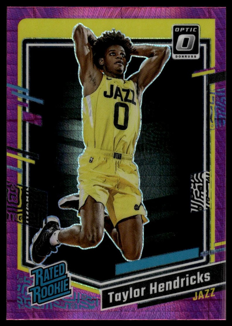 2023-24 Donruss Optic #233 Taylor Hendricks Hyper Pink RC